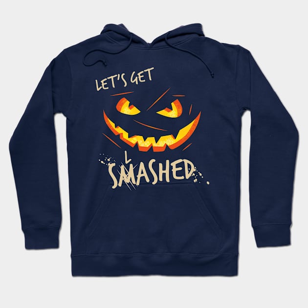 Pumpkin eye's and mouth Let's get slashed halloween costume Hoodie by Bubsart78